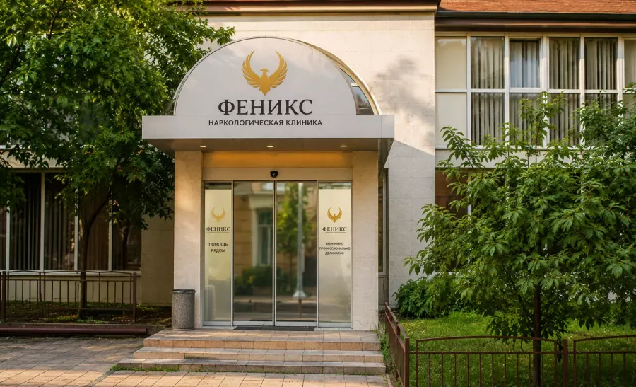 Вход в наркологическую клинику «Феникс» в Ивделе